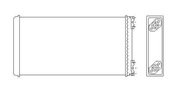 Радіатори печі NF 53544 для MAN F 90 24.322 DFS,24.322 DFLS